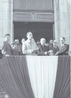 Albert Lyard, nouveau maire d'Annecy en 1945