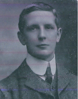 Portrait de Wilfred Bury, encore étudiant au Koble college (vers 1901-1904)