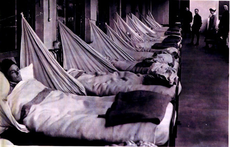 Soldats grippés soignés à Aix-les-Bains