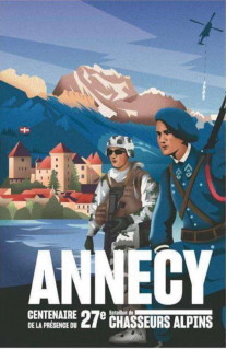 Affiche officielle du Centenaire du 27e BCA à Annecy