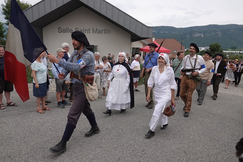 Défilé Mémoire Militaire Alpine à la fête du Vieux Seynod 2019